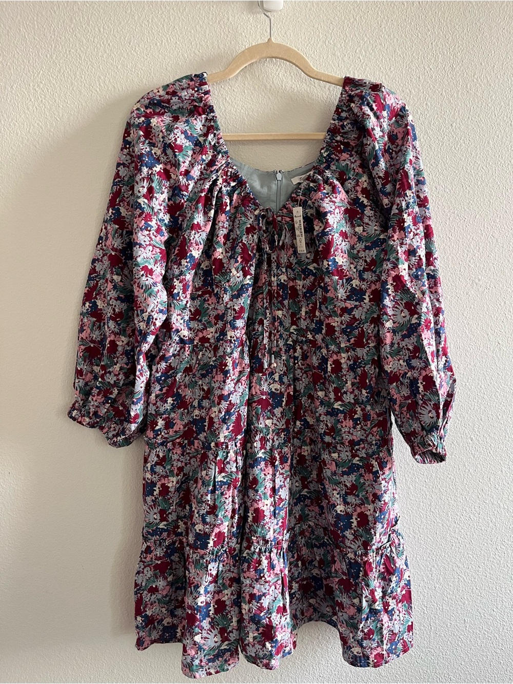NWT Madewell Amelia Tiered Cotton Mini Dress size 14